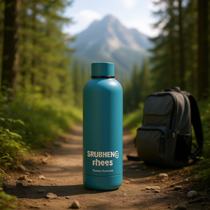 Bouteille d'eau en acier inoxydable Srubbheng Thes 1000 ml, isolée sous vide, anti-fuite, portable, pour la randonnée, le camping, les activités de plein air - Product Image 2