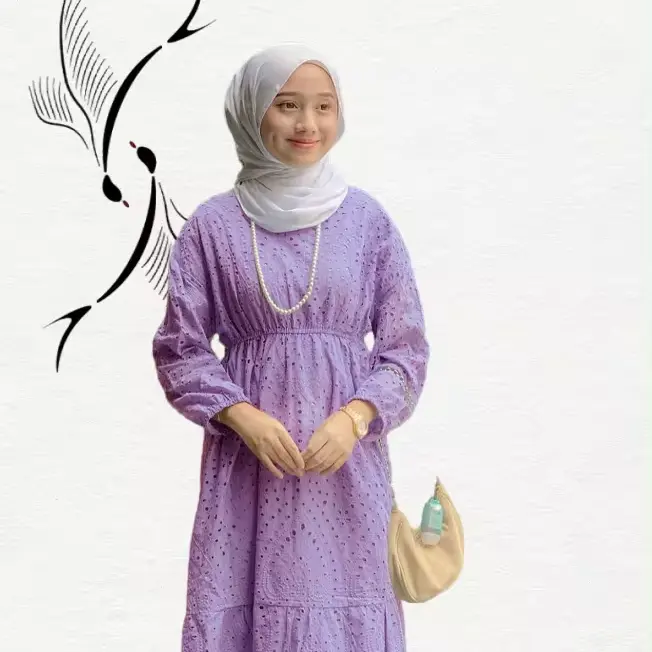 Dubai müslüman düz renk şifon elbise yaz ürünleri geleneksel müslüman giyim ve aksesuarları abaya 2024