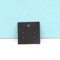MIO Wholesale, porte-boucles d'oreilles en papier kraft 5*5cm, 100 pièces, logo personnalisé, carte d'affichage pour boucles d'oreilles, carte d'emballage pour bijoux vierge