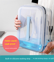 Contenants de stockage en verre extra-larges avec couvercles 3L-6L, hermétiques, compatibles micro-ondes, bocaux de conservation alimentaire portables, préparation des repas pour la rentrée scolaire