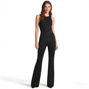 Leggings <span class=keywords><strong>de</strong></span> yoga évasés pour femmes, taille haute, en Spandex et Nylon, effet ventre plat, push-up, pour la gym, le yoga, la danse, le quotidien et les loisirs - Product Image 1