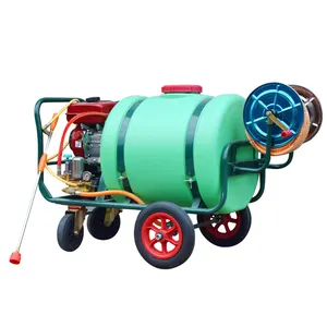 High quality 160/300L tank type agricultural small wheel gasoline engine powered sprayer, efficient irrigation