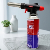 Chalumeau de cuisine rechargeable durable, directement de l'usine, pistolet à flamme, torche à jet pour chef, torche à gaz butane pour grillades et allumage de feux