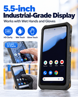 Ordinateur portable robuste Android 14 IP68, 4G WiFi NFC GPS, lecteur de codes-barres 1D/2D, écran 6,5 pouces, 8 Go + 128 Go, processeur ARM Octa