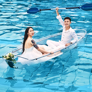 Bateau de <span class=keywords><strong>d</strong></span>érive pour sports de plein air, PC transparent, grande flottabilité, écologique, pour photos de <span class=keywords><strong>mariage</strong></span>, pêche, excursions aquatiques, divertissement aquatique, 244x76x26cm 1 - Product Image 3