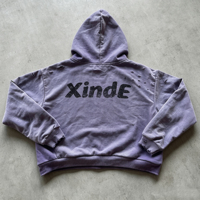 Sweat-shirts à capuche personnalisés en coton à épaules tombantes, avec sérigraphie, effet vieilli, patch brodé double gaufré et ourlet brut à l'intérieur du col