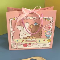 Sacs en papier de luxe personnalisés avec logo QH, pour bijoux, bracelets, emballages cadeaux, sacs de shopping avec fermeture à ruban