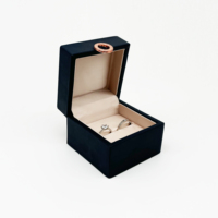 Boîte de rangement pour bijoux en cuir de diatomite FANDIJI, vente en gros, personnalisable, avec boucle métallique, LOGO disponible, 100 unités/taille, faible MOQ