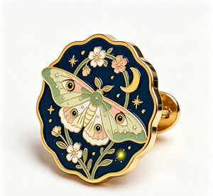 Broche de Metal Esmaltado con Diseño de Mariposa y Flores, Chapado en Oro, para Solapa, Ideal para Regalo de Boda o Fiesta - Product Image 4