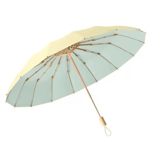 Paraguas Plegable <span class=keywords><strong>de</strong></span> 8 Varillas <span class=keywords><strong>de</strong></span> Alta Gama, Color Macaron, Protección Solar, Doble Uso, Venta al Por Mayor - Product Image 3