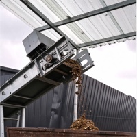 Système de transport de déchets avicoles et d'élevage en acier inoxydable 304 pour poulets
