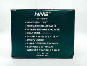 2025 नए आगमन NS-6679BT NS-6679 रेट्रो लकड़ी वायरलेस स्पीकर पोर्टेबल रिचार्जेबल एफम स्वै<span class=keywords><strong>3</strong></span> बैंड रेडियो - Product Image 2