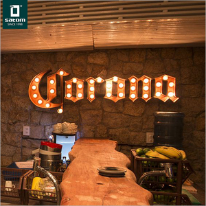 <span class=keywords><strong>Letras</strong></span> de Metal Inoxidable Personalizadas <span class=keywords><strong>con</strong></span> Luces LED para Decoración - Product Image 4
