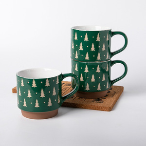 Taza <span class=keywords><strong>de</strong></span> Agua Familiar con Diseño Estético y Asa, Tema Navideño, Pequeño Regalo, Taza Práctica para Parejas - Product Image 4
