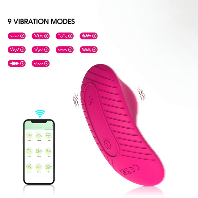 YAQU App-Controlled 42g Ultra-light Wearable Silicone Clitoral Vibrator 10 Frequencies USB Rechargeable IPX6 Waterproof