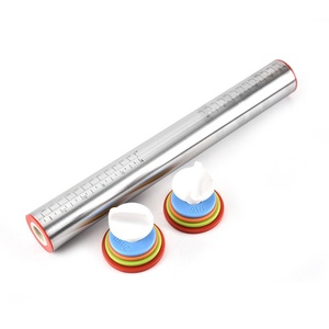 Wholesale Stainless Steel Adjustable <b>Rolling</b> Pin With Thickness Rings Guides - Product Image 5