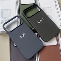 Nouvelle coque de téléphone texturée en lin 2026 pour iPhone 17 Pro Max, coque TechWoven avec logo personnalisé et fonction cordon pour iPhone 17