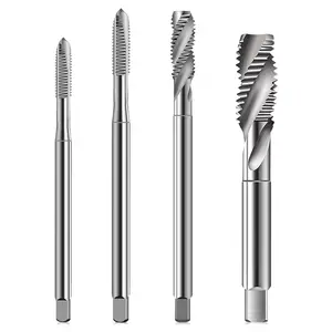 KF Lengthen Apex Spiral Straight Groove Thread Tap High Speed Steel Screw Tap Tool