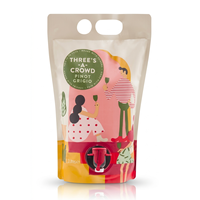 Pochette de café froid 2L avec robinet, pochette personnalisée à fond plat pour café prêt à boire, café froid et produits de boisson