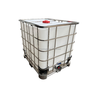 Réservoir IBC de 275 gallons en acier inoxydable 304, 1000 l, pour produits chimiques, couleur blanche, réservoir de stockage d'eau en plastique HDPE, baril noir ou bleu