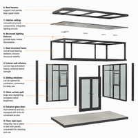 Logement modulaire préfabriqué standard australien 20/40 pieds, logement conteneur extensible, logement miniature, logement préfabriqué