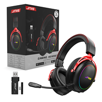 Casque de jeu sans fil JINMS V9 Pro Tri-mode 2,4 GHz Son Surround 7.1 Haut-parleurs 40 mm Micro détachable 150H RGB 285g OEM/ODM