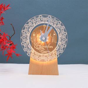 ฐานโคม<span class=keywords><strong>ไฟ</strong></span>อะคริลิคเอบีเอส3D ขาตั้งสีดำพร้อมอะแดปเตอร์ไฟฟ้า<span class=keywords><strong>สาย</strong></span> USB + รีโมทคอนโทรลสำหรับเป็นของขวัญวันเกิดวันคริสต์มาส - Product Image 2