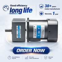 Moteur à engrenages monophasé AC 110V 60Hz 90W, moteur électrique réversible avec boîte de vitesses et contrôleur de vitesse variable pour OEM