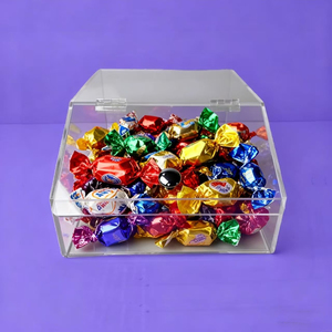 Hộp đựng kẹo trong suốt bằng <span class=keywords><strong>acrylic</strong></span> đặt hàng riêng, có thanh kim loại, thùng chứa hàng tạp hóa siêu thị, hộp đựng thực phẩm khô số lượng lớn bằng nhựa lucite cho cửa hàng bán lẻ - Product Image 3