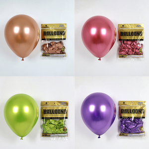 2025 globos bán buôn nhà sản xuất phân hủy sinh học quảng cáo Latex bóng kim loại màu chrome Latex bóng - Product Image 3