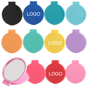 Free Logo Design Small Portable Folding Round Makeup <strong>Compact</strong> <strong>Mirrors</strong> Bulk Gifts Mini Vintage Pocket <strong>Mirrors</strong> for Purse - Product Image 1