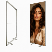 Boîte à lumière SEG portable et légère, haute luminosité, enseigne rétroéclairée en tissu imprimé sur mesure pour salons professionnels et promotions commerciales