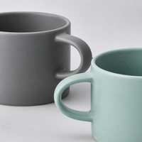 Tasses en céramique pastel mat personnalisables avec logo, compatibles lave-vaisselle, sans BPA, réutilisables, pour café, thé, commande en gros pour cafés, hôtels, cadeaux