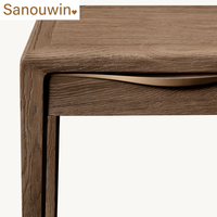 Table console élégante en bois massif avec tiroirs de rangement pour l'entrée des halls résidentiels et commerciaux