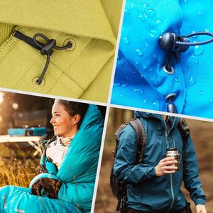 PCS Metal Cord Locks For Drawstrings Spring Cord Lock <b>Toggles</b> Stopper Clamp Holes Adjustable Slider End Fastener For Paracord Ou - Product Image 6