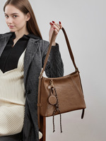 Nouveauté 2026 : Sac Hobo en Cuir de Vachette Véritable de Luxe pour Femme, Sac à Bandoulière Vintage pour le Quotidien