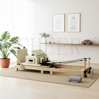 Machine de Pilates pliable en bois de chêne, équipement d'entraînement de base pour Pilates, pour la maison, la salle de sport, le studio, la remise en forme, fabricant, fournisseur