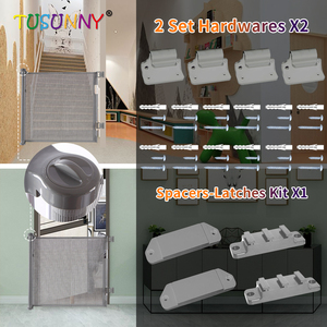 Portão de Segurança Retrátil de Malha de Aço Durável para Bebês, Recurso de Segurança Metálico para Banheiro, Cozinha, Escadas e Uso com Animais de Estimação - Product Image 2