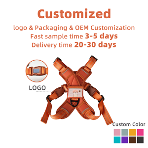 <span class=keywords><strong>Harness</strong></span> Anjing Model Baru 2025, Empuk dan Personal, Bentuk X, dengan Label Nama, Dapat Dipasang dengan Perekat Hook and Loop - Product Image 6