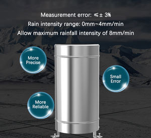 सभी स्टेनलेस स्टील टिपिंग बाल्टी बारिश गेज 1 वर्ष की वारंटी 200 मिमी व्यास वर्षा निगरानी सेंसर - Product Image 3