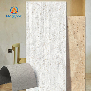 Revêtement mural flexible en pierre ardoise 3D, carrelage flexible pour décoration murale, revêtement mural flexible en pierre travertin MCM - Product Image 1