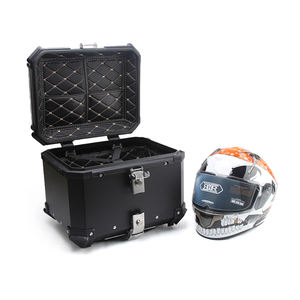 Boîtier supérieur universel personnalisé pour <span class=keywords><strong>moto</strong></span> 45L en alliage d'<span class=keywords><strong>aluminium</strong></span> noir Boîte de coffre pour <span class=keywords><strong>moto</strong></span> Boîte arrière pour scooter - Product Image 3