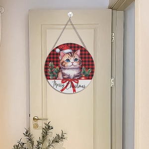 Nuevo Colgante Navideño de Madera con Estampado de Papá Noel, Decoraciones Navideñas, Adornos para Puertas y Habitaciones, Venta al por Mayor - Product Image 3
