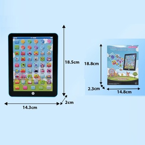 Tablette éducative KSF Mini Cartoon pour enfants, machine de lecture interactive, apprentissage de l'anglais, jouet musical alimenté par piles alcalines AA pour les 2-4 ans - Product Image 6