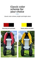 Bateaux pliables Rush Wave Rafting Boat Bateau gonflable en PVC épaissi avec moteur pour la pêche à la dérive