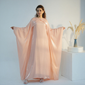 2025 nouvelle gloire dubaï <span class=keywords><strong>turquie</strong></span> dubaï couleur unie perlée élégante Robe - Product Image 3