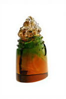 Statue de dragon en verre Feng Shui ArtFamily, thème animal, fabriquée à la main par procédé de cire perdue, sculpture de richesse et de puissance, succès au bureau
