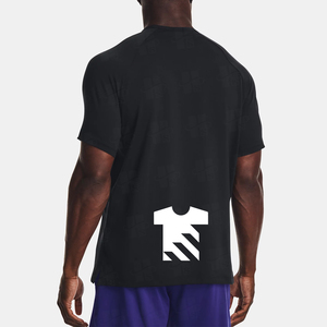 Camiseta Deportiva de Gimnasio Personalizada de Alta Calidad al por Mayor, de Algodón y Elastano, con Estampado en Serigrafía, Transpirable, de Manga Corta Raglán - Product Image 3