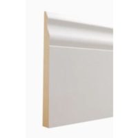 Moulures en bois massif USA Trims, apprêtées blanches, pour encadrements de portes et plinthes en MDF pour la maison