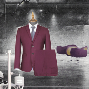 Ensemble de costume tricoté trois pièces vintage pour homme, idéal pour l'été, les tenues professionnelles et les événements formels - Product Image 3